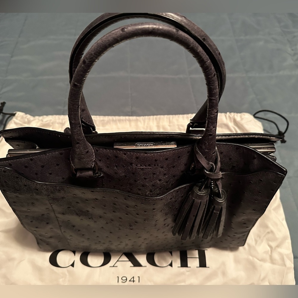 COACH satchel Ostrich E1376-23502